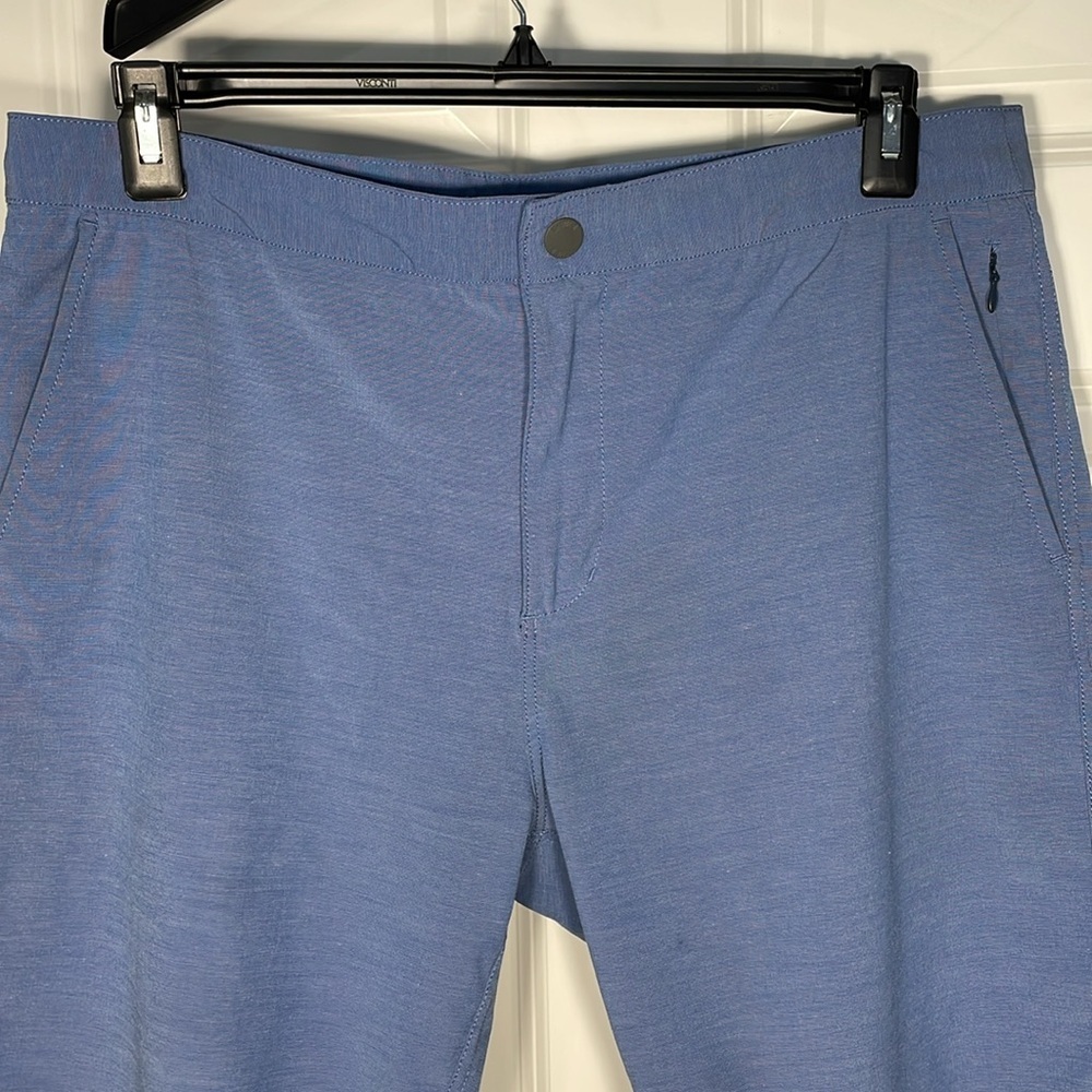 JOHNNIE-O Men’s Jupiter Cotton Performance Shorts Size 34 Blue Pockets Chino - Picture 5 of 16